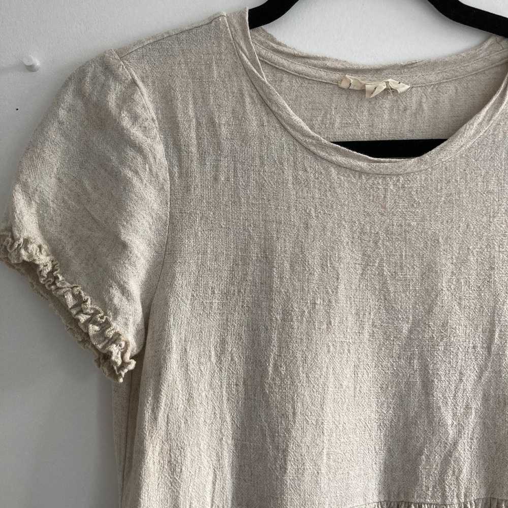 Creme colored mini dress